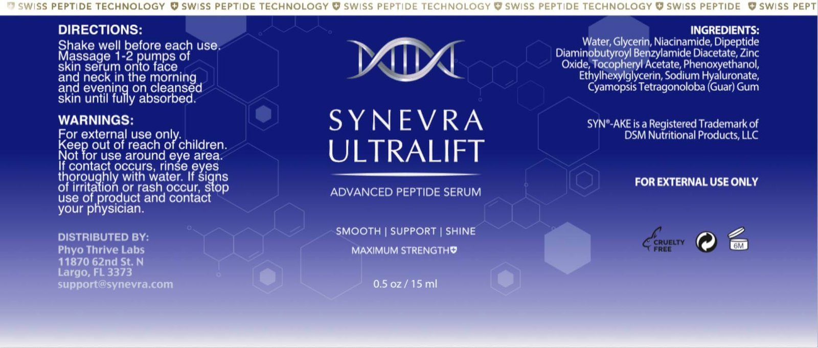 Synevra Ultralift Label